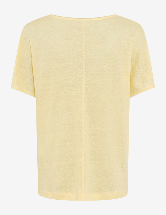 Tricou de in guler rotund femei BRAX CAELEN S galben [5]