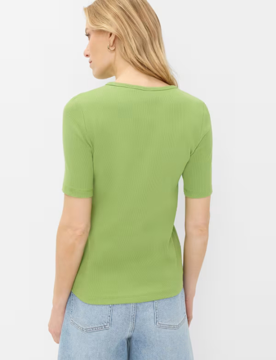 Tricou O Neck bumbac femei BRAX CARINA S verde [4]