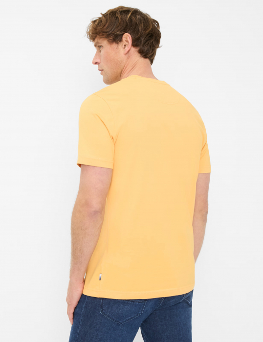 Tricou O-neck bumbac barbati BRAX TED galben [4]