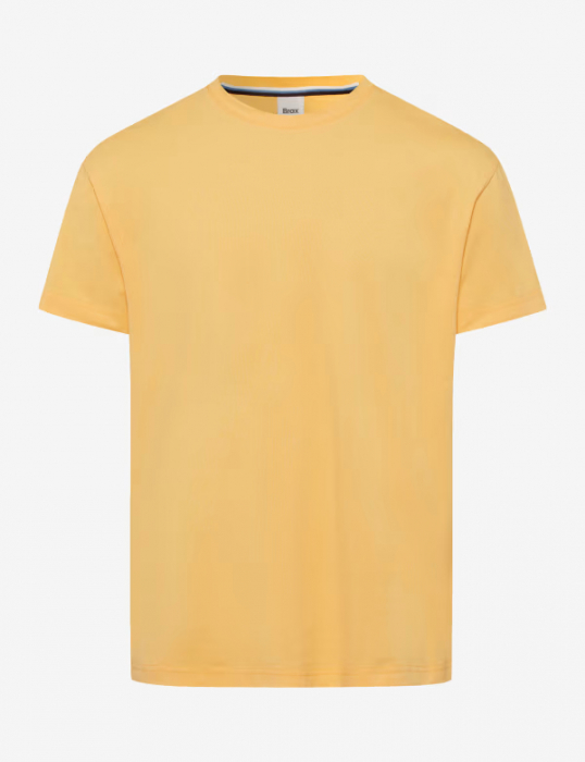 Tricou O-neck bumbac barbati BRAX TED galben [1]