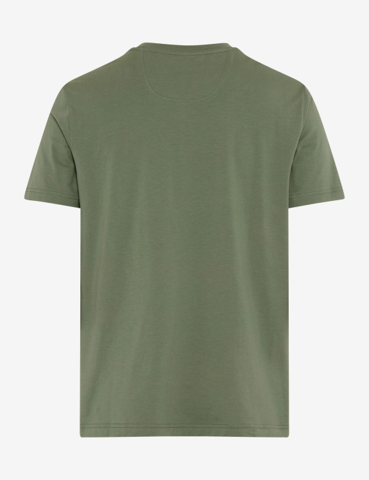 Tricou O-neck bumbac barbati BRAX TED oliv [2]