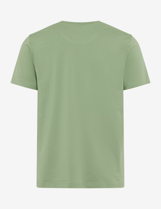 Tricou O-neck bumbac barbati BRAX TED verde deschis [2]
