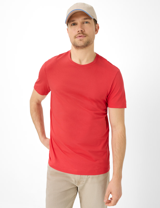 Tricou O-neck bumbac barbati BRAX TED corai [3]