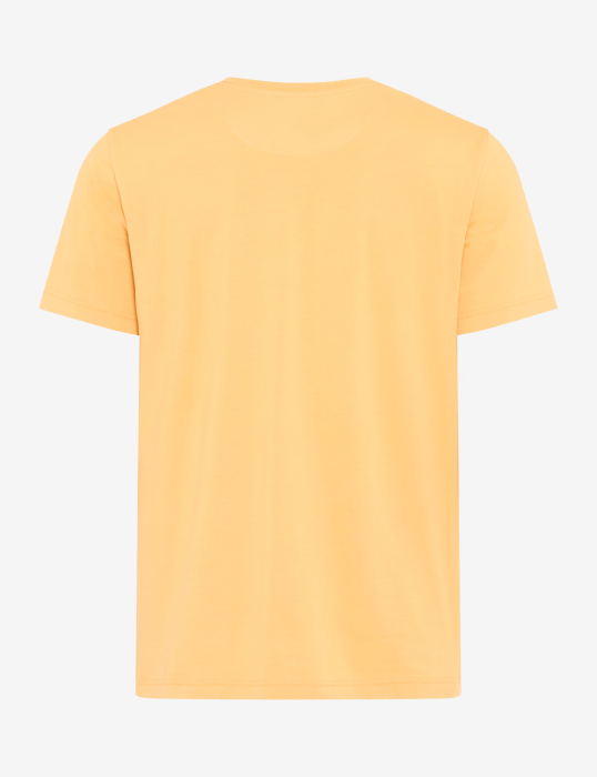 Tricou O-neck bumbac barbati BRAX TED galben [2]