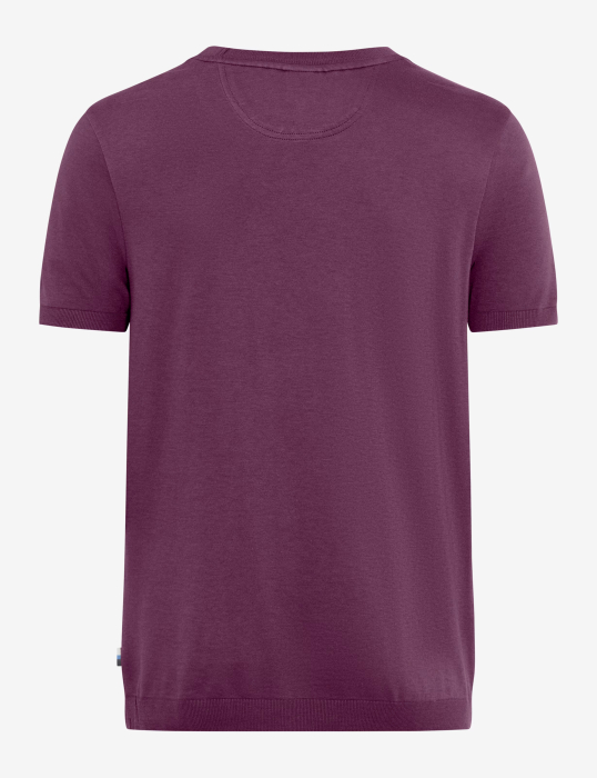 Tricou O-neck bumbac barbati BRAX TED mov [2]