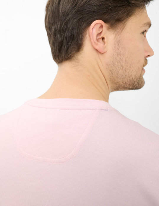 Tricou O-neck bumbac barbati BRAX TED roz [7]