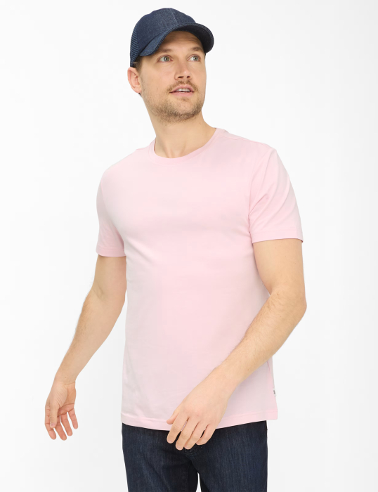 Tricou O-neck bumbac barbati BRAX TED roz [3]