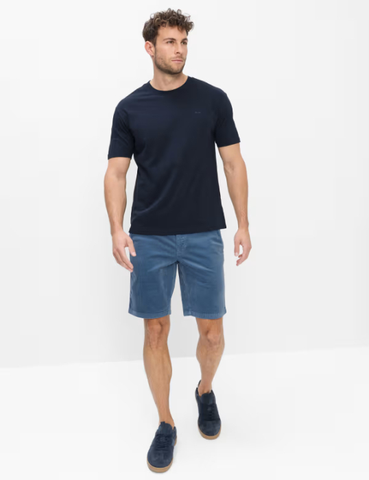 Tricou O Neck bumbac barbati BRAX TROY bleumarin [4]