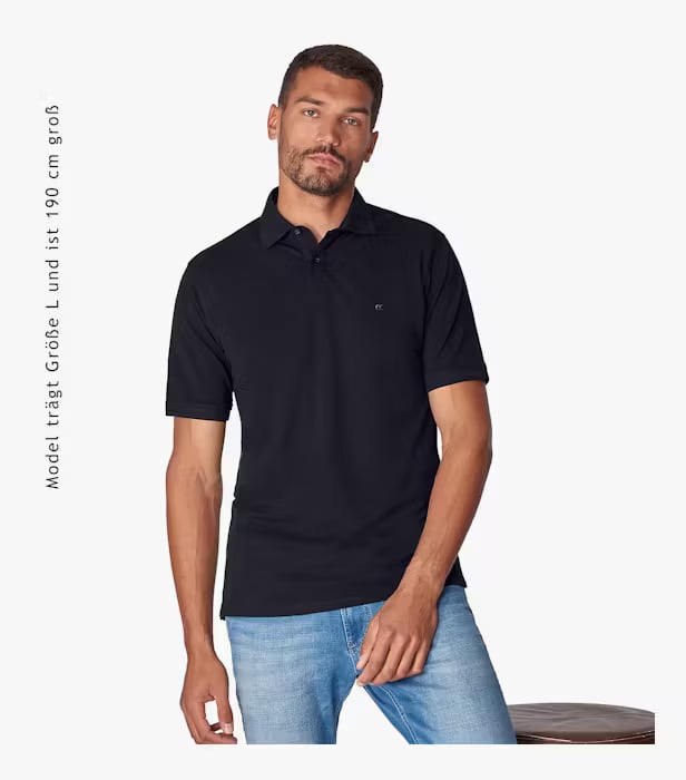 Tricou polo bumbac barbati CASA MODA 004470 bleumarin [2]