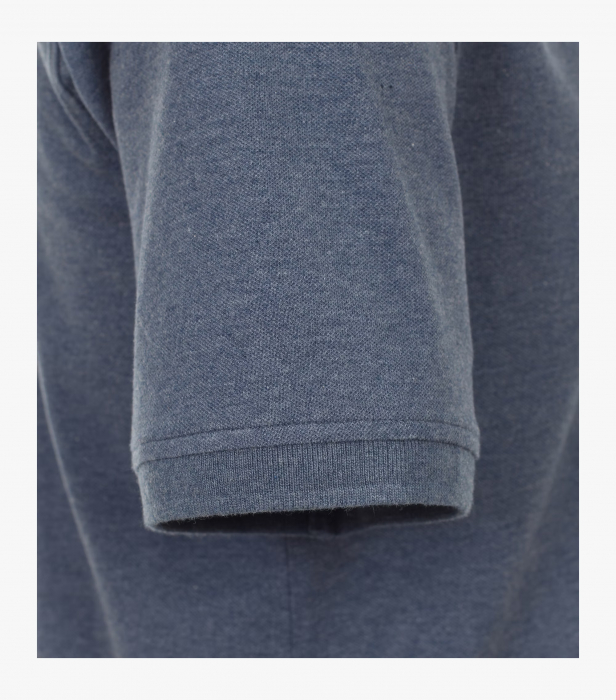 Tricou polo bumbac barbati CASA MODA 004470 albastru inchis pepit [4]