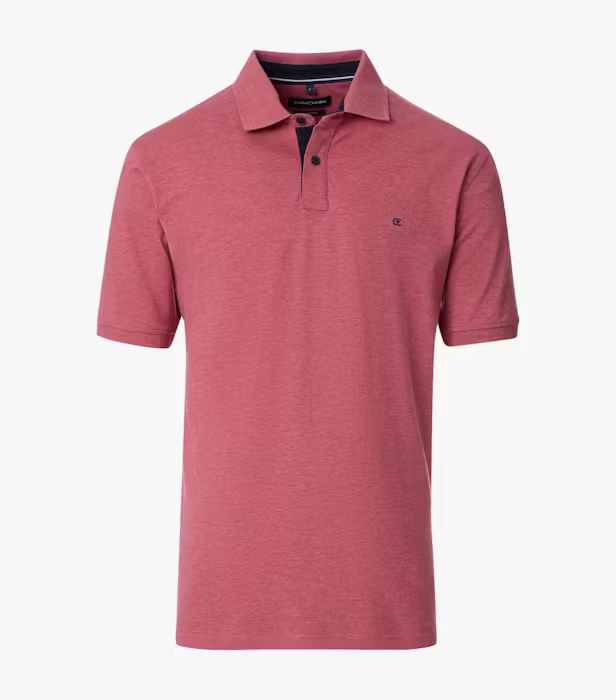 Tricou polo bumbac barbati CASA MODA 004470 roz inchis [1]