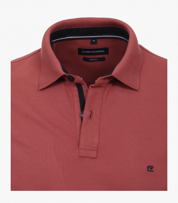 Tricou polo bumbac barbati CASA MODA 004470 caramiziu [3]