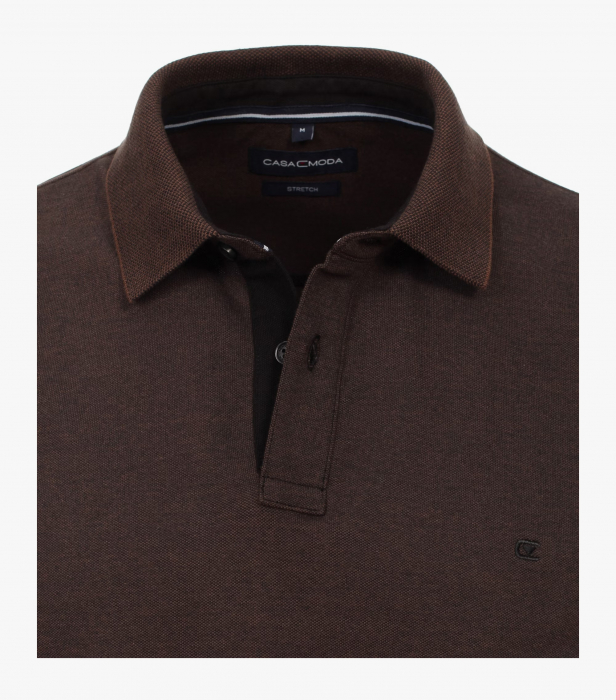 Tricou polo bumbac barbati CASA MODA 004470 maro [3]