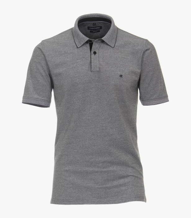 Tricou polo bumbac barbati CASA MODA 004470 gri pepit [1]
