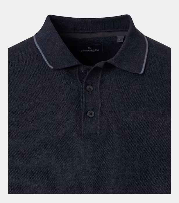 Tricou polo bumbac barbati CASA MODA bleumarin [3]