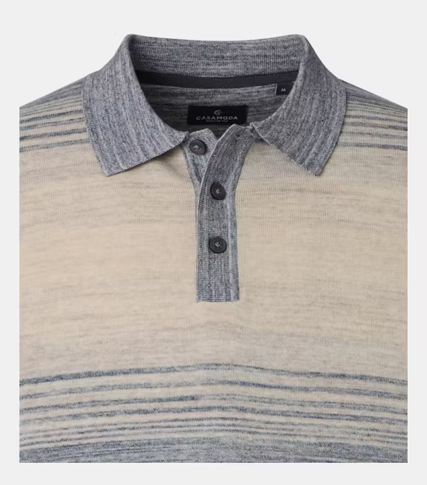 Tricou polo bumbac barbati CASA MODA bej dungulite [3]