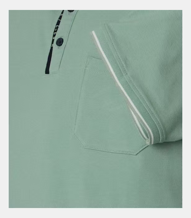 Tricou polo bumbac barbati CASA MODA verde deschis [4]