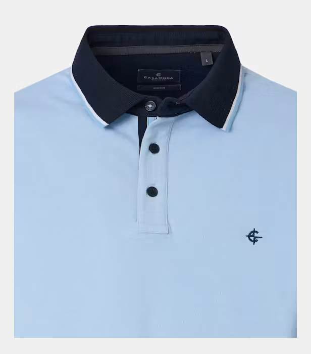 Tricou polo bumbac barbati CASA MODA bleu [3]