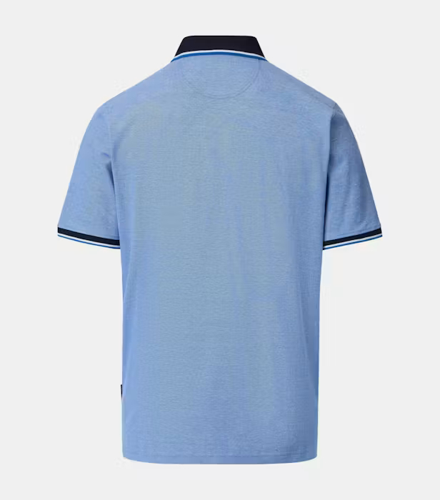Tricou polo bumbac barbati CASA MODA albastru deschis [4]