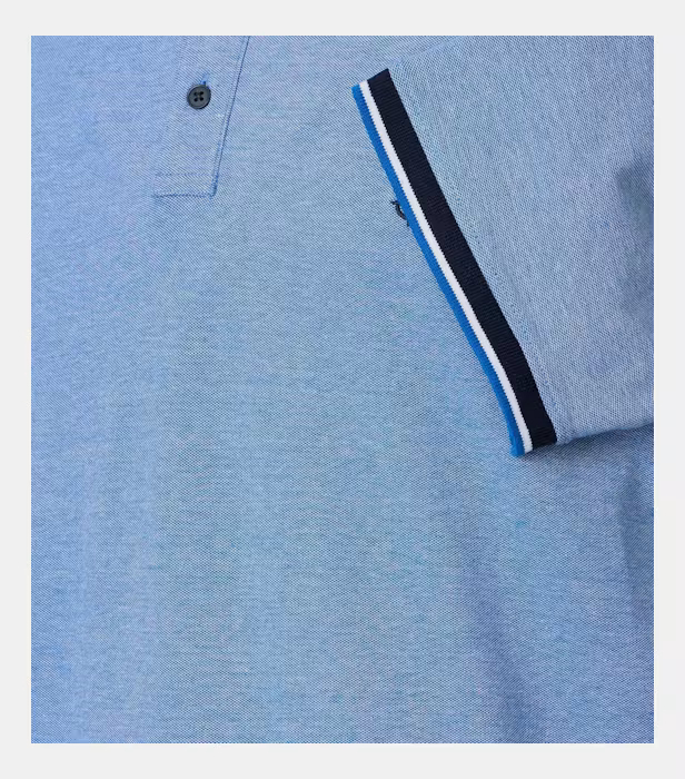 Tricou polo bumbac barbati CASA MODA albastru deschis [3]