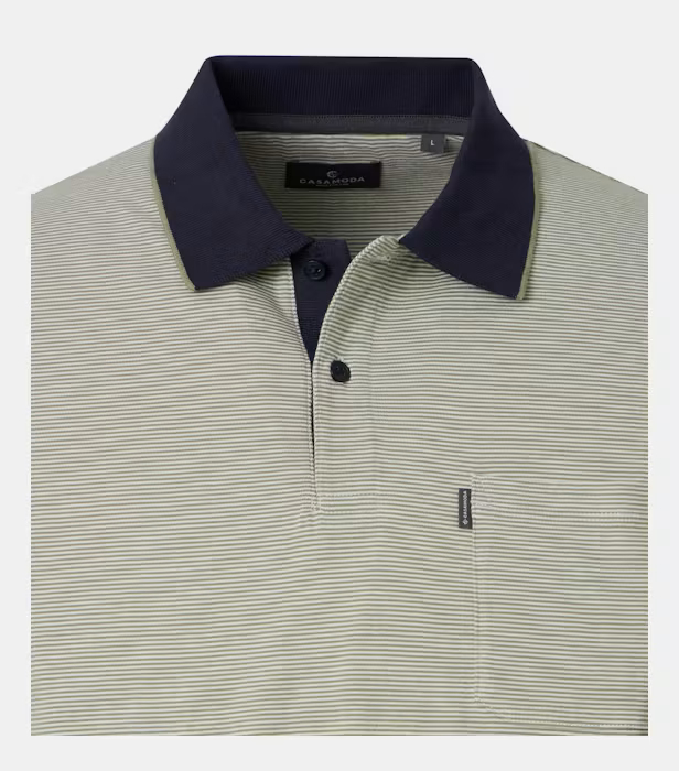 Tricou polo bumbac barbati CASA MODA verde deschis dungulite [3]
