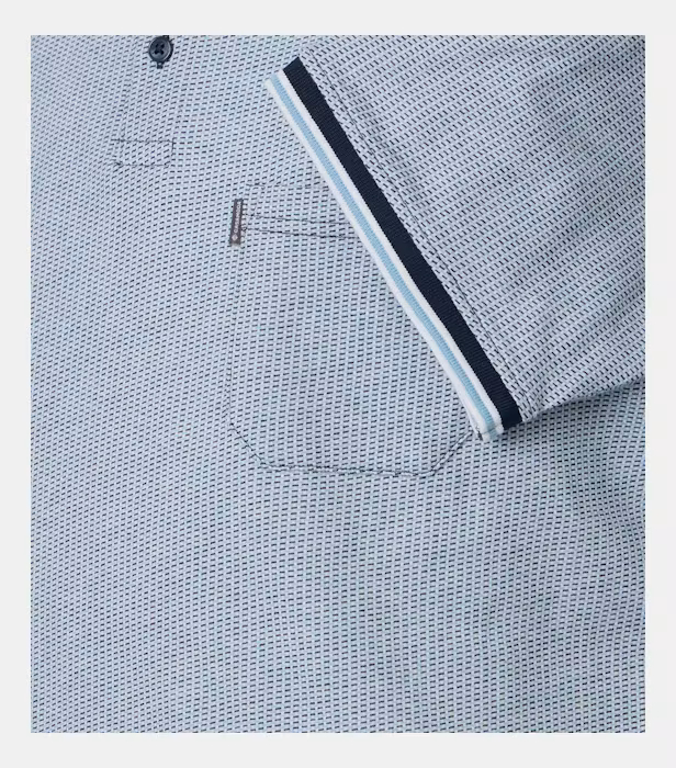 Tricou polo bumbac barbati CASA MODA bleu [4]