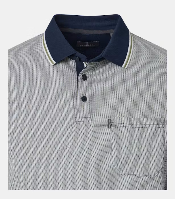 Tricou polo bumbac barbati CASA MODA verde deschis [3]