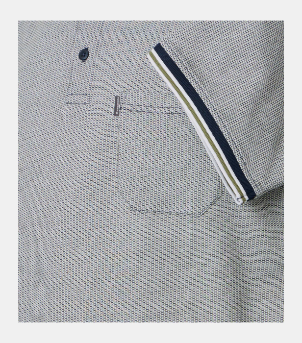 Tricou polo bumbac barbati CASA MODA verde deschis [4]