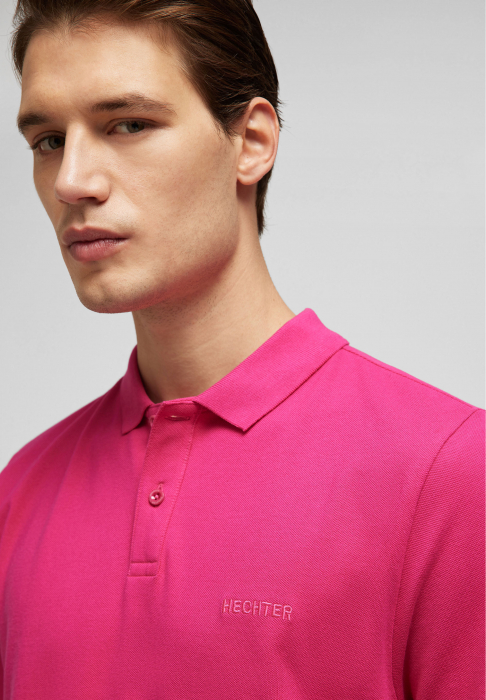 Tricou polo bumbac barbati HECHTER fucsia [3]