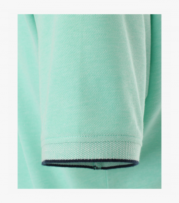 Tricou polo bumbac barbati CASA MODA turcoaz broderie Cocktails [5]