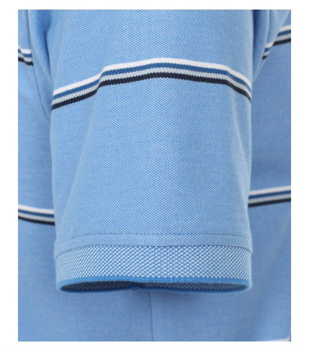 Tricou polo barbati CASA MODA albastru dungi [4]