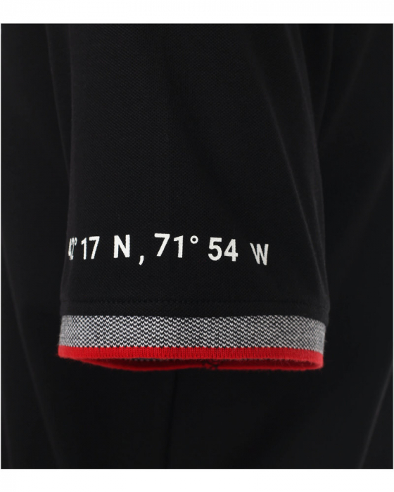 Tricou polo barbati CASA MODA Racing negru [4]
