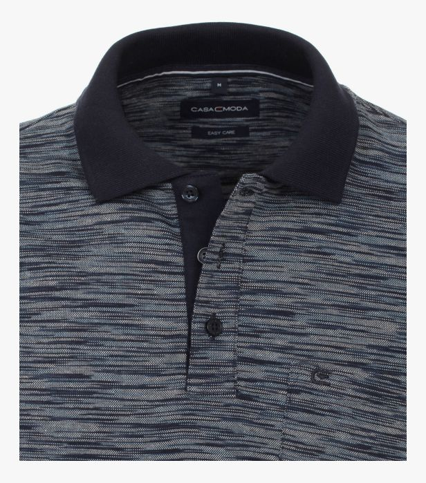 Tricou polo barbati CASA MODA bleumarin melanj [4]
