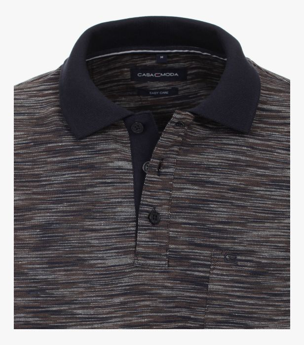Tricou polo barbati CASA MODA oliv melanj [3]
