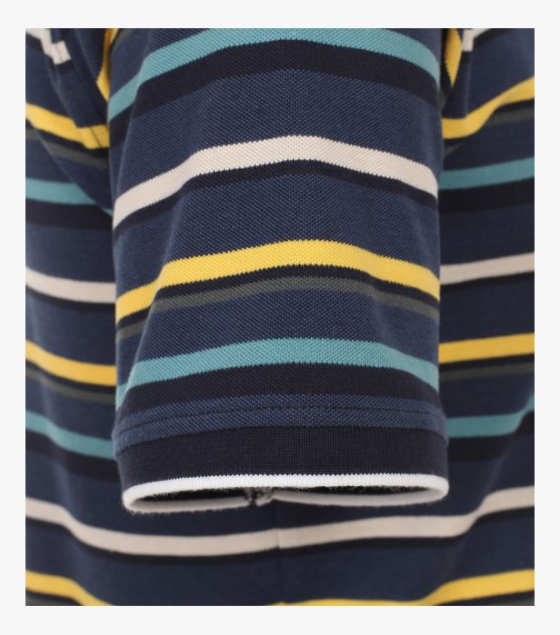 Tricou polo barbati CASA MODA bleumarin dungi [4]