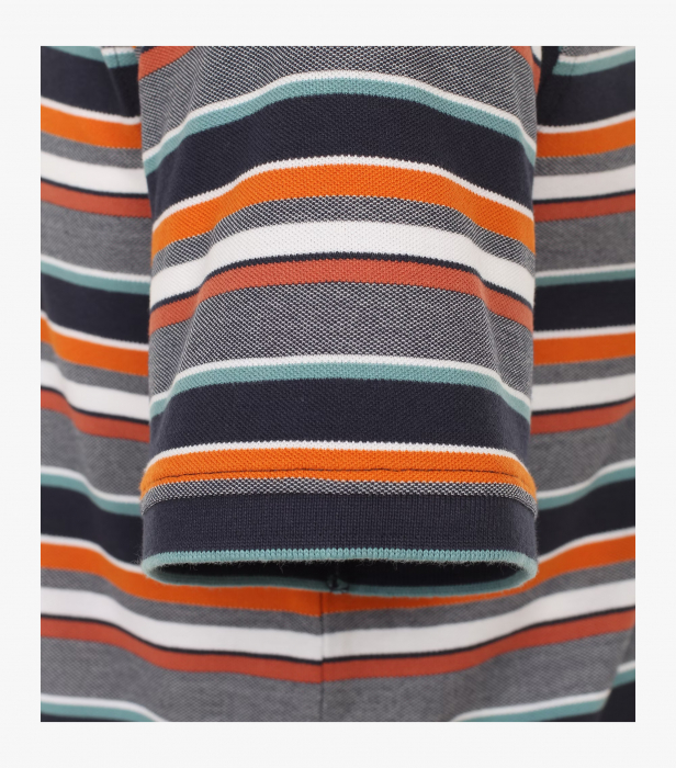 Tricou polo barbati CASA MODA bleumarin dungulite portocaliu/bleumarin [4]
