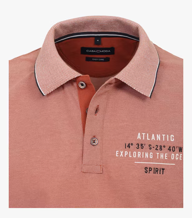 Tricou polo barbati CASA MODA Atlantic Spirit portocaliu [3]