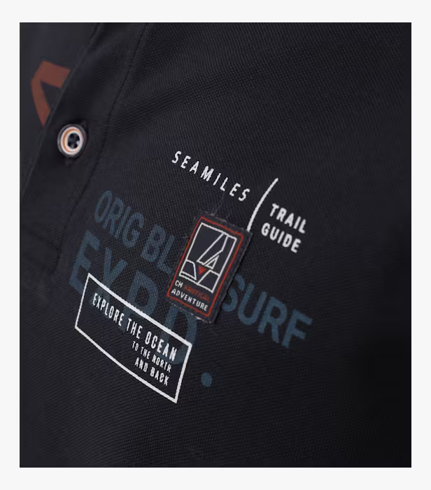 Tricou polo bumbac barbati CASA MODA Atlantic Spirit bleumarin [6]