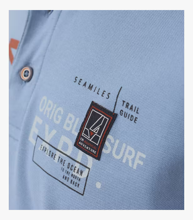 Tricou polo bumbac barbati CASA MODA Atlantic Spirit bleu [6]