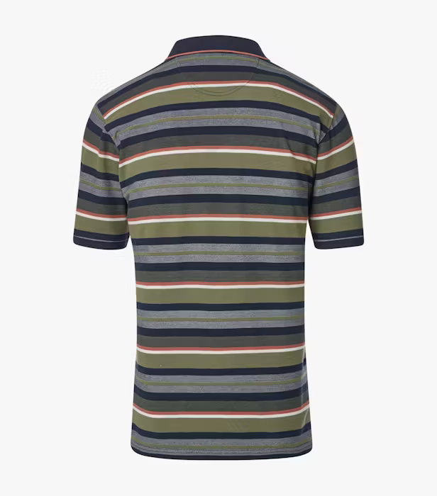 Tricou polo barbati CASA MODA verde dungi [2]
