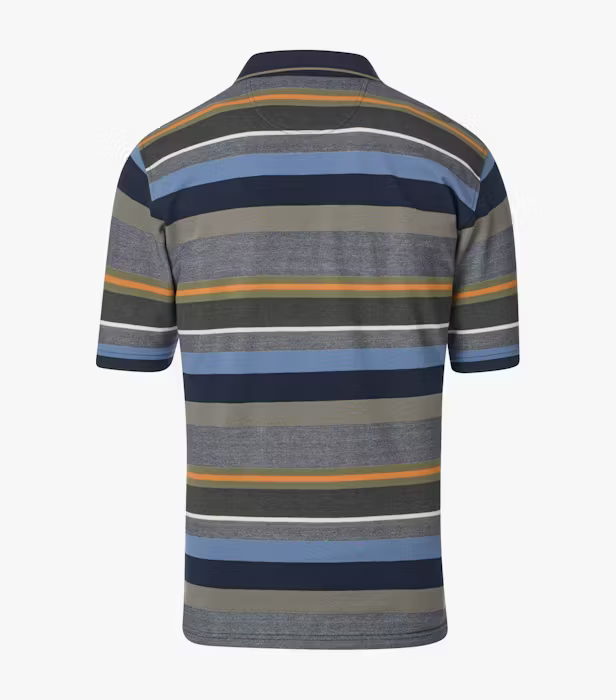 Tricou polo barbati CASA MODA albastru dungi [2]