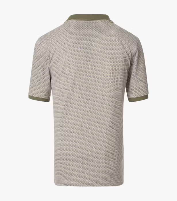 Tricou polo barbati CASA MODA bej cerculete oliv/albastru [2]