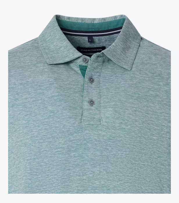 Tricou polo in/bumbac barbati CASA MODA turcoaz melanj [3]