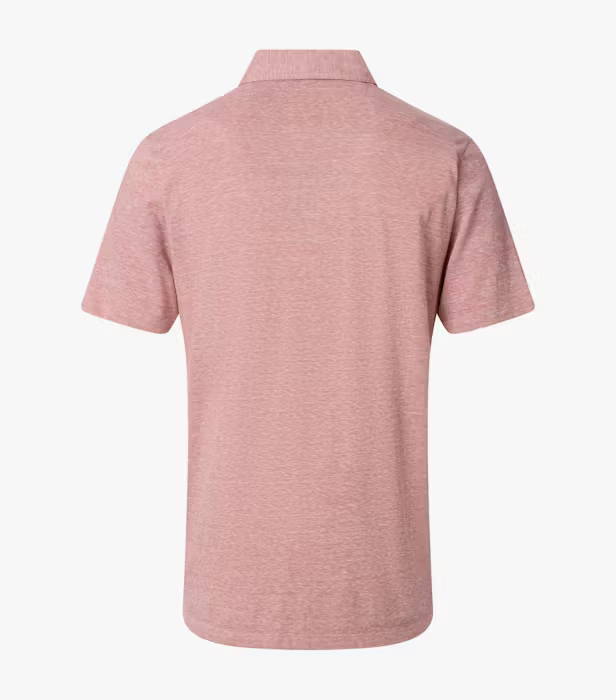 Tricou polo in/bumbac barbati CASA MODA roz melanj [2]