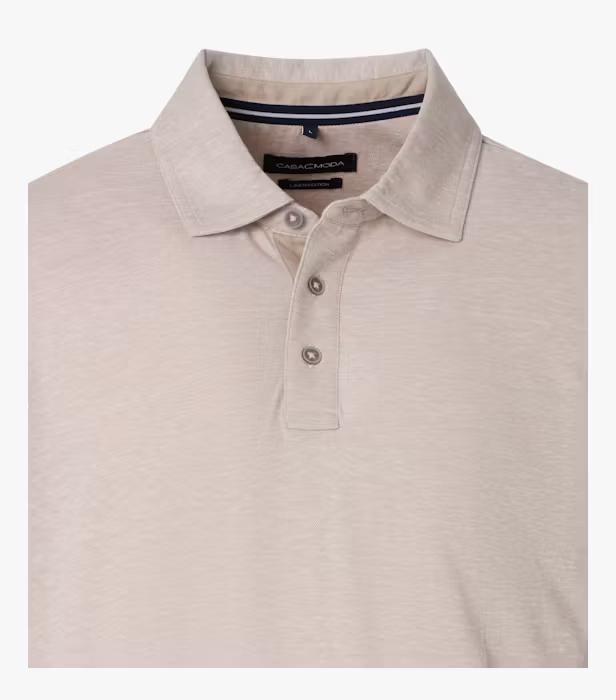 Tricou polo in/bumbac barbati CASA MODA bej melanj [3]