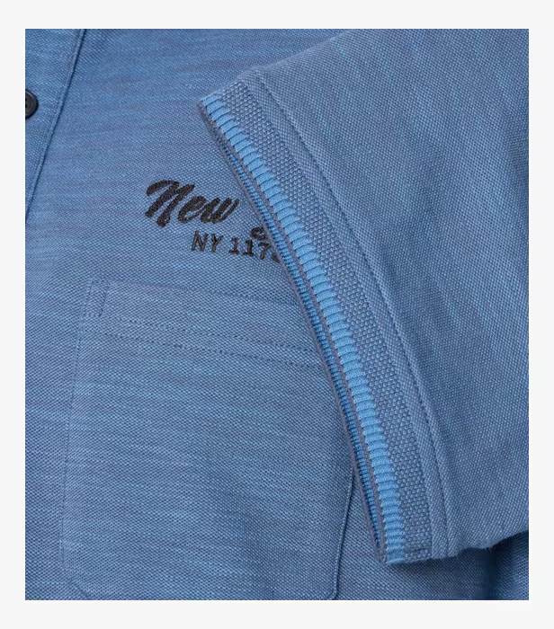 Tricou polo bumbac barbati CASA MODA New York albastru [4]