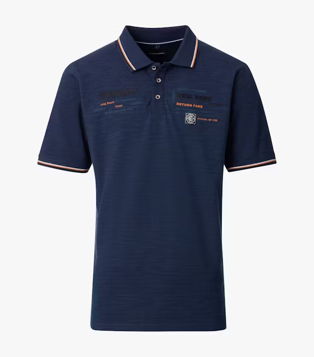 Tricou polo bumbac barbati CASA MODA New York indigo [1]