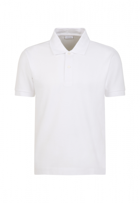 Tricou polo bumbac pique barbati SEIDENSTICKER alb [1]