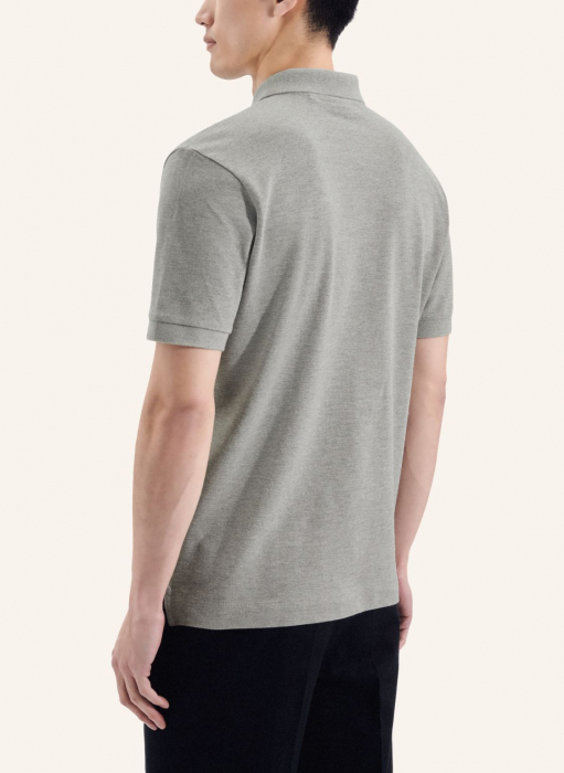 Tricou polo bumbac pique barbati SEIDENSTICKER gri [5]