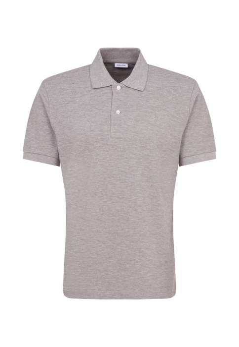 Tricou polo bumbac pique barbati SEIDENSTICKER gri [1]